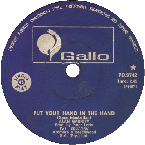 Put Your Hand In The Hand - Alan Garrity